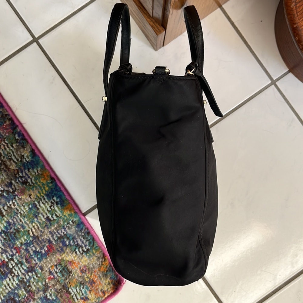 Kate Spade  Tote  Nylon  Triple compartment satchel  Black Size 9”h x 11”w x 3.5 - Picture 3 of 13